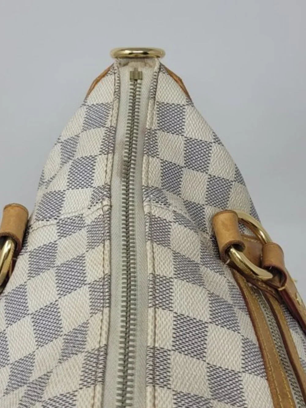 LOUIS VUITTON Damier Azur Canvas Evora MM Tote Bag